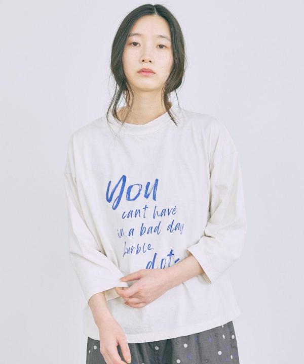 USE天竺プリントT 7分袖プルオーバー(you want...)