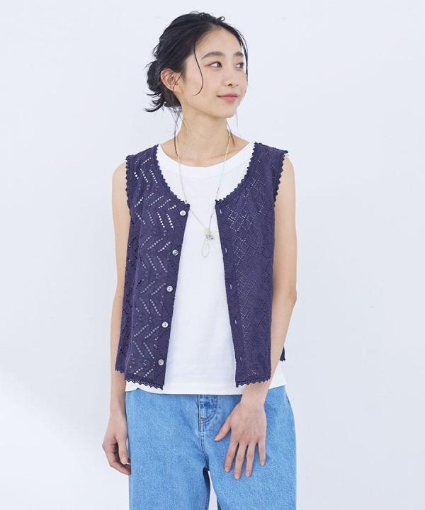 50/2ソフト天竺　ノースリーブトップス/タンクトップ
