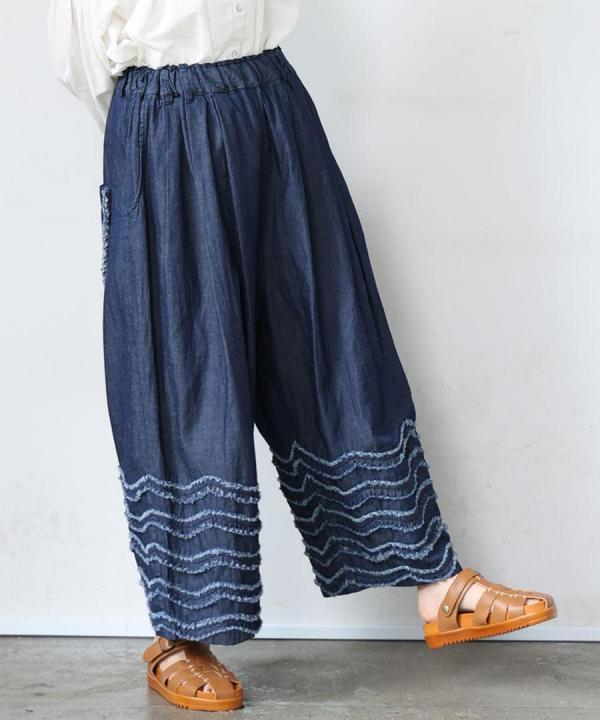 コットンリネンキャンバス/4.5ozコットンリネンデニム　パンツ