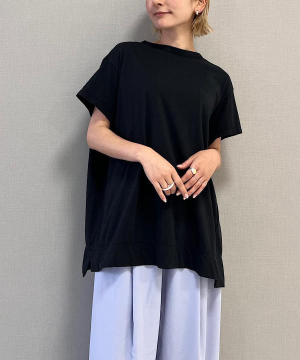 120/2 王妃綿・天竺 ラウンドネックTシャツ