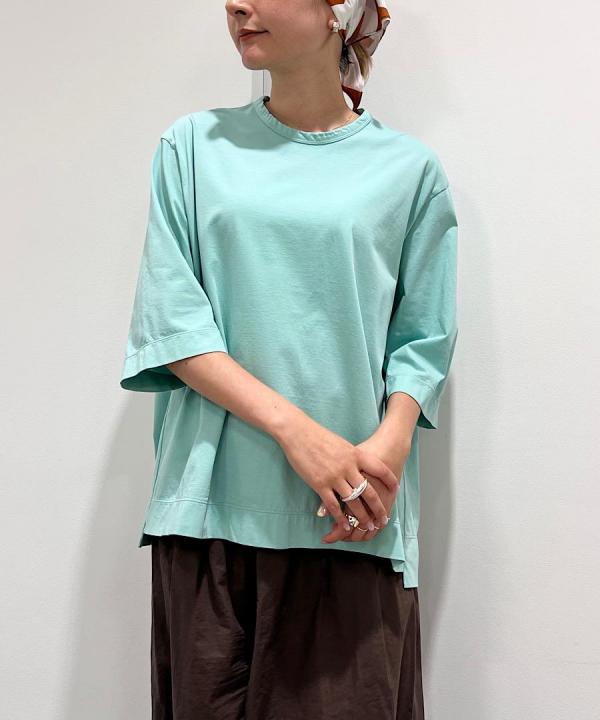 コットンポーラル天竺 クルーネックTシャツ