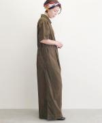 Wide Leg Cotton Poplin Jumpsuit