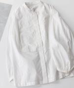 Embroidered Cotton Voile Shirt