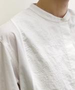 Embroidered Cotton Voile Shirt