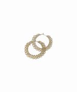 ARABESQUE Earrings HOOP WHT