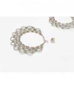 ARABESQUE Earrings HOOP SILVER mini