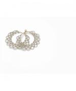 ARABESQUE Earrings HOOP SILVER mini