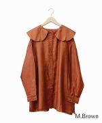 Round Collar Over Blouse