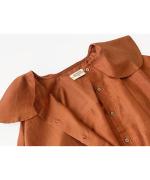 Round Collar Over Blouse