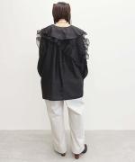 Round Collar Over Blouse