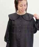Round Collar Over Blouse