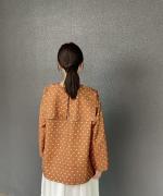 Back Button Sailor Blouse