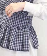 Gingham Ribbon Gilet