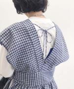 Gingham Ribbon Gilet