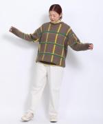 オーガニックルーズデニム　テーパードパンツ