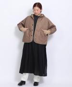 ライトキルト フードブルゾン