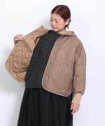 ライトキルト フードブルゾン