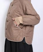 ライトキルト フードブルゾン