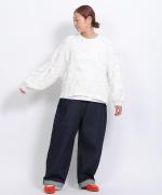 モチーフ刺繍コットンサテン　はおり