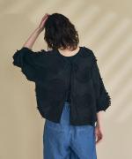 モチーフ刺繍コットンサテン　はおり