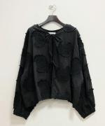 モチーフ刺繍コットンサテン　はおり