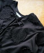 モチーフ刺繍コットンサテン　はおり