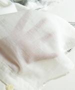 コットンガーゼストライプ刺繍　ブラウス