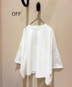 シック天竺　6分袖ビッグTシャツ