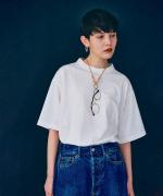 -Organic-フルタンブラー天竺　5分袖Tシャツ