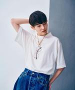 -Organic-フルタンブラー天竺　5分袖Tシャツ