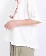 -Organic-フルタンブラー天竺　5分袖プリントTシャツ