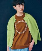 -Organic-フルタンブラー天竺　5分袖プリントTシャツ