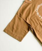-Organic-フルタンブラー天竺　5分袖プリントTシャツ