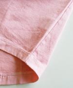 シングルジャージー ピグメント加工　6分袖プリントTシャツ