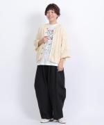 透かし編みニット　カーディガン