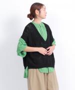 透かし編みニット　ベスト