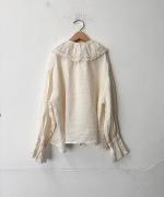 ANTIQUE LACE FRILL BLOUSE