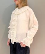 ANTIQUE LACE FRILL BLOUSE