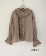 ANTIQUE LACE FRILL BLOUSE