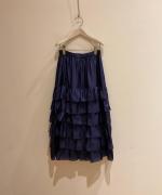 silk fril skirt