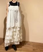 silk fril skirt