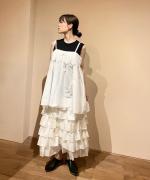 silk fril skirt