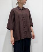 テンセルナイロン・ブロード　ルーズフィットシャツ
