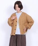 リユールリネン2　V衿カーデ