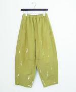 コットンツイル バイオ加工 ペイントパンツ