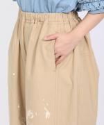 コットンツイル バイオ加工 ペイントパンツ
