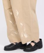 コットンツイル バイオ加工 ペイントパンツ