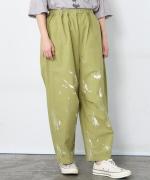 コットンツイル バイオ加工 ペイントパンツ