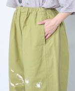 コットンツイル バイオ加工 ペイントパンツ