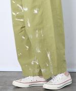コットンツイル バイオ加工 ペイントパンツ